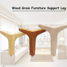 2Pc Wood Grain Iron Furniture Legs Replacement Leg For Sofa Cabinet Sofa TV Stand Heavy Metal Furniture Legs Hardware With Screw 2024 - buy cheap