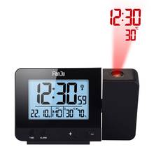 FJ3531 Projection Alarm Clock Digital Date Snooze Function LED Projector Desk Table Thermometer Hygrometer Clock Time Backlight 2024 - buy cheap