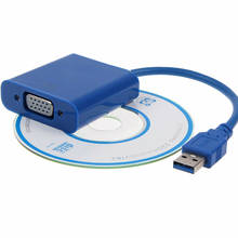 USB 3.0 To VGA Cable Adapter Converter Multi-Display Video Display Cable Converter With CD Driver For Windows 7 8 10​ 2024 - buy cheap