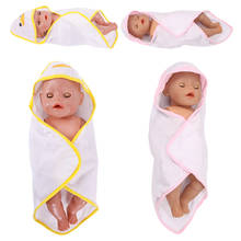 Toalla de baño para muñeca, pijama, manta, se ajusta a muñeca americana de 18 pulgadas y 43 Cm, muñeco recién nacido Reborn de nuestra generación, regalos de juguete para niña de Navidad 2024 - compra barato