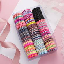 New 50PCS/Lot Girls Candy Colors Rubber Bands Children Safe Elastic Hair Bands Ponytail Holder Kids Hair Accessories 2024 - buy cheap