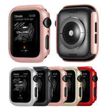 Capa com estrutura para apple watch, capa fina, resistente a impactos, para iwatch 44mm, 40mm, série 6/5/4/se 2024 - compre barato