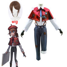 Game Identity V Cosplay Costumes Survivor painter Edgar Valden Cosplay Costume Original Skin Uniforms Fancy Dress Suits Wig 2024 - buy cheap