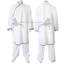 Roupa chinesa de kung fu, uniforme das artes marciais shaolin tai chi wushu karatê wing chun 2024 - compre barato