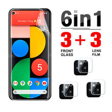 6 IN 1 Front Hydrogel Film Screen Protector For Google Pixel 5 4A 4G On Googe Pixel5 Pixel4 a Camera Lens Glass Protective Film 2024 - buy cheap