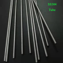 Tubo de acero inoxidable SS304, 500mm de longitud, 3mm/4mm/5mm/6mm/8mm, Material industrial para bricolaje, 10 Uds. 2024 - compra barato