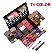 74 Color/Box Eyeshadow Makeup Set Waterproof Eyeshadow Palette Professional Lip Gloss Kits Blush Foundation Makeup maquillaje 2024 - buy cheap