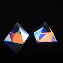 Цветная Пирамида 20x20x20 мм стекло Египетский Кристалл фэн шуй кристаллы ремесло орнамент чакра исцеляющий амулет домашний декор 2024 - купить недорого