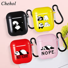 Funny Panda Soft Silicone Headphone Protective Case for Apple Airpods Pro 1 2 Bluetooth Wireless Earphones Cases Headset Cover 2024 - buy cheap