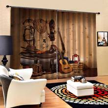 brown 3D Blackout Curtains For Living room Bedding room Drapes Cotinas para sala Decoration curtains 2024 - buy cheap