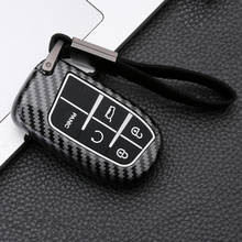 Carbon fiber Silicon Car Key Case Cover For Jeep Fiat Renegade 2014 2015 Grand Cherokee Chrysler 300C Dodge Ram 1500 Freemont 2024 - buy cheap