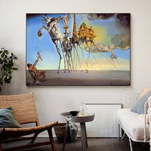 Сальвадор Дали, известные картины на холсте, художественные плакаты и принты Искушение святого Антония, Классическая картина на стену 2024 - купить недорого