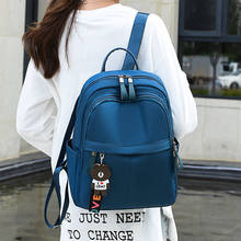 Fashion Women Backpacks Solid Color Zipper Travel Back Pack Female Oxford Cloth School Bag Anti-theft Bagpacks Mujer Mochila 2024 - buy cheap