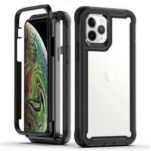 Armor Shockproof Transparent Phone Case For iPhone 13 12Pro 11 Pro Max XR XS Max X 7 8 Plus 12 Mini 11Pro Hard PC+TPU Back Cover 2024 - buy cheap
