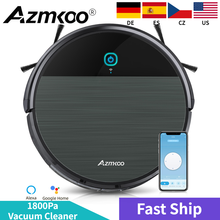 Azmkoo 1800Pa умный робот пылесос совместим с приложением/Alexa вытирая Функция для подметания пола Робот сухой мокрой Пылесос робот пылесос 2024 - купить недорого