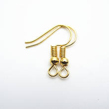 Ganchos de Metal para hacer joyas, accesorios de ganchos de pesca con bola y bobina, conector HK007, 100 Uds. 2024 - compra barato