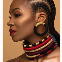 Liffly Brand Necklace Earrings Multi-layer Woven Jewelry Choker Necklace Bridal Wedding African Beads Jewelry Set for Women 2024 - купить недорого
