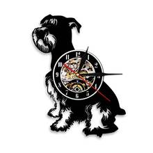 Giant Schnauzer Dog Breed Vinyl Record Wall Clock Dog Pet Owener Dog Lovers Breeders Gift Mini Schnauzer Dog Canine Wall Clock 2024 - buy cheap