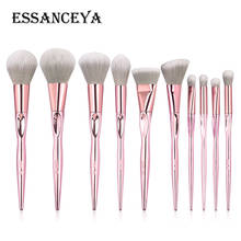 ESSANCEYA 10 Pcs Pincéis de Maquiagem Profissional Definida Cabelo Macio Sobrancelha Sombra Pincel Blending Make Up Brush Kits de Ferramentas de Maquiagem 2024 - compre barato