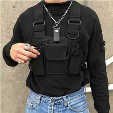 Functional Tactical Chest Bag  Fashion Bullet Hip Hop Vest Streetwear Bag Waist Pack Women Black Chest Rig Bag 233 2024 - купить недорого