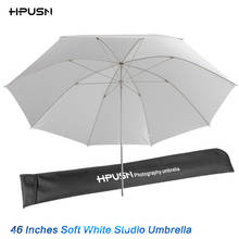 HPUSN 46" 116cm High Quality Speedlite Studio Flash Soft Translucent White Umbrella For Camera SLR Photo Studio Accessories 2024 - buy cheap