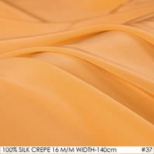 100% seda crepe chinês de 140cm de largura 16momme seda natural tecido orgânico infantil laranja no37 2024 - compre barato