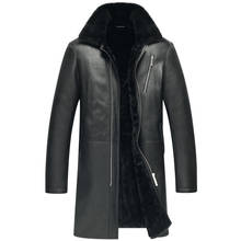 Leather Jacket Men Real Fur Coat Winter Jacket Men's Sheep Shearling Fur Coat Warm Wool Jackets Jaqueta De Couro 6052 YY510 2024 - buy cheap