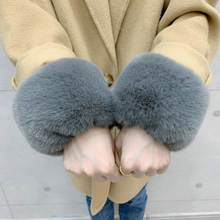 Pair Winter Warmers Women Faux Rabbit Fur Hand Ring Wrist Warmer Fur Bracelet Cuffs Cover Fur Cuff Soft Warm Fashion Decor 2024 - buy cheap