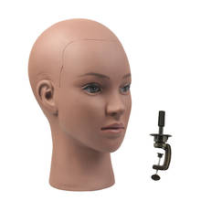 Черный женский манекен головы с подставкой для парика делая дисплей манекен обучения головы парик стенд с головой головы парик головы манекен 2024 - купить недорого