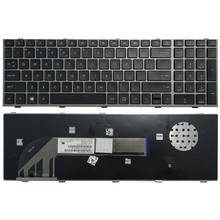 Teclado para ordenador portátil HP probook, 4540, 4540S, 4545, 4545S, con marco plateado, inglés, nuevo, EE. UU. 2024 - compra barato