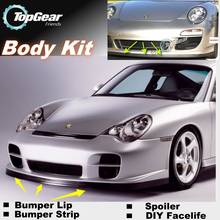 For Porsche 911 Turbo / Carrera GT GT1 GT2 GT3 Bumper Lip Lips / Top Gear Shop Spoiler For Car Tuning / TOPGEAR Body Kit + Strip 2024 - buy cheap