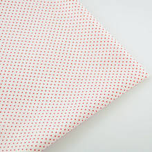 Cotton Fabric White Little Red Dot Design Fabrics Sewing Fat Quarter Patchwork Cloth Dolls Textile Tilda Telas Tecido CM Tissue 2024 - buy cheap