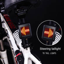 Luz de freio para bicicleta, seta inteligente, sinal usb, luz de freio, aviso com infravermelho 2024 - compre barato