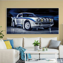 Arte da parede moderna modular fotos hd impressão 1 peças retro carro cartaz rx7 esportes carro de corrida pintura da lona decoração casa sem moldura 2024 - compre barato