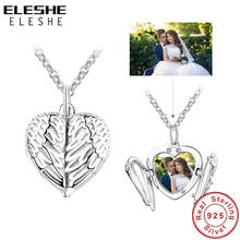 Женское Ожерелье с кулоном «Сердце крыла» ELESHE, индивидуальное свадебное ожерелье из стерлингового серебра 925 пробы, ювелирные изделия 2024 - купить недорого