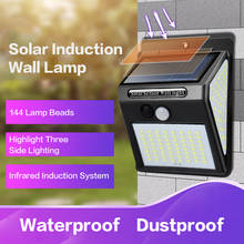 3sided Waterproof 144 LED Solar Light Motion Sensor Light Outdoor Solar Lamp Solar Power Induction Wall Lamp for Garden Decor 2024 - buy cheap