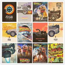 Perfect JL Sci-fi Back to The Future Home Retro Poster Kraft Drawing core Wall stickers HGWL01 2024 - buy cheap