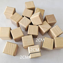 100pcs 2cm Wooden Cubes Unfinished Blank Square Wood Birch Blocks for Painting Decorating, Puzzle Making Crafting DIY Projects 2024 - buy cheap