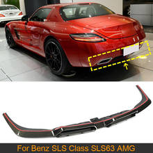 SLS63 Carbon Fiber Rear Bumper Diffuser Lip Spoiler for Mercedes-Benz SLS Class SLS63 AMG 2010-2013 Car Rear Bumper Diffuser 2024 - buy cheap