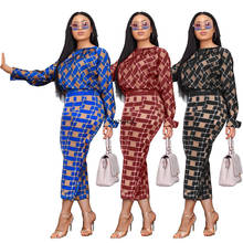 2 Piece Set New Style Classic Africa Clothes African Grid Dashiki Dashiki Fashion Suit Top And Trousers Party Plus Size For Lady 2024 - buy cheap