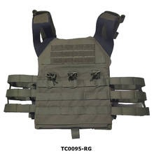 Colete tático tc0095 rg jpc, equipamento de proteção para caça, airsoft, paintball, combate, 500d, cordura 2024 - compre barato