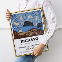 Художественный постер музея выставки бло Пикассо, абстрактная литография Пикассо, Настенная картина Пабло-галереи Ла-круазет в Каннах 2024 - купить недорого