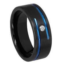 New Arrival 8mm Black Tungsten Wedding Bands Rings for Men Women,Matte Polished Comfort Fit, Can engraving 2024 - buy cheap