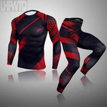 Sportswear Man Compression Sport Suits Tracksuits Joggers Training Fitness Gym Clothes Running Set Men Thermal Underwear set 2024 - buy cheap