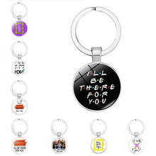 2021 New Friends Time Gemstone Keychain Accessories Metal Keyring Pendant Commemorative Gift 2024 - buy cheap
