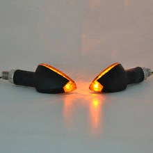 Universal Waterproof 12V  Motorcycle Turn Signal Lamp Amber Light Indicator LED Front or Rear Turn Indicator Light Blinker 2 PCS 2024 - buy cheap