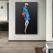 Abstract Figure girls in dress Canvas Painting posters and print Modern Creative Art Wall Black Pictures for Living Room Bedroom 2024 - buy cheap