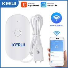 KERUI WiFi Water Sensor Smart Home Kitchen Water Leak Detector Tuya APP Monitoring of Leaks Phone Notification Security Alarm 2024 - buy cheap