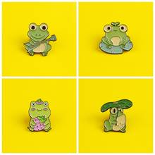 Cute frog/anime Brooch Accessories Clothes Lapel Pin Badge Jewelry Gift Anime Decoration Metal Pins For Clothes Backpack Icon 2024 - buy cheap