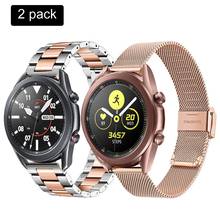 Pulsera de 41mm y 45mm para reloj inteligente, pulsera para samsung galaxy watch de 46mm active, 2 correas para amazfit bip, gts, huawei watch gt 2e 2024 - compra barato